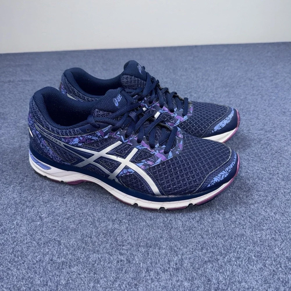 Asics Gel-Excite 4 T6E8N Women's 7.5 Running Shoes Indigo Blue Athletic Sneakers